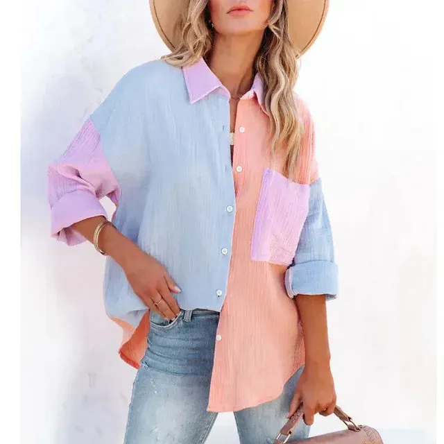 New Fashion Patchwork Shirt