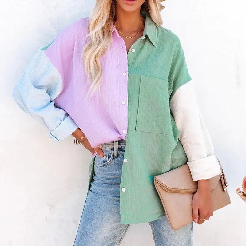 New Fashion Patchwork Shirt
