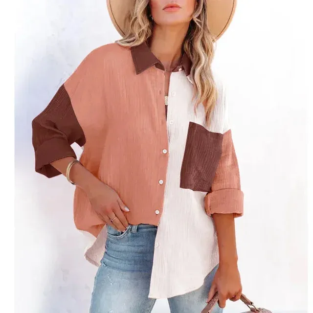 New Fashion Patchwork Shirt