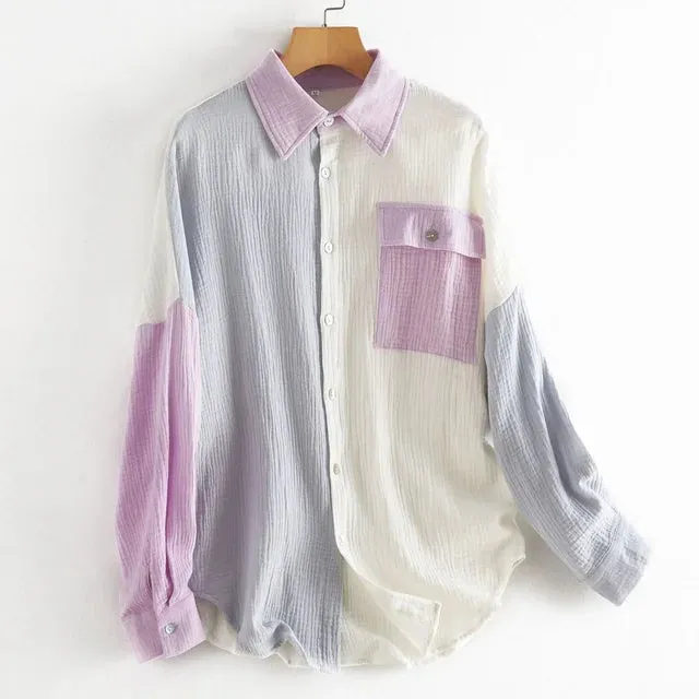 New Fashion Patchwork Shirt
