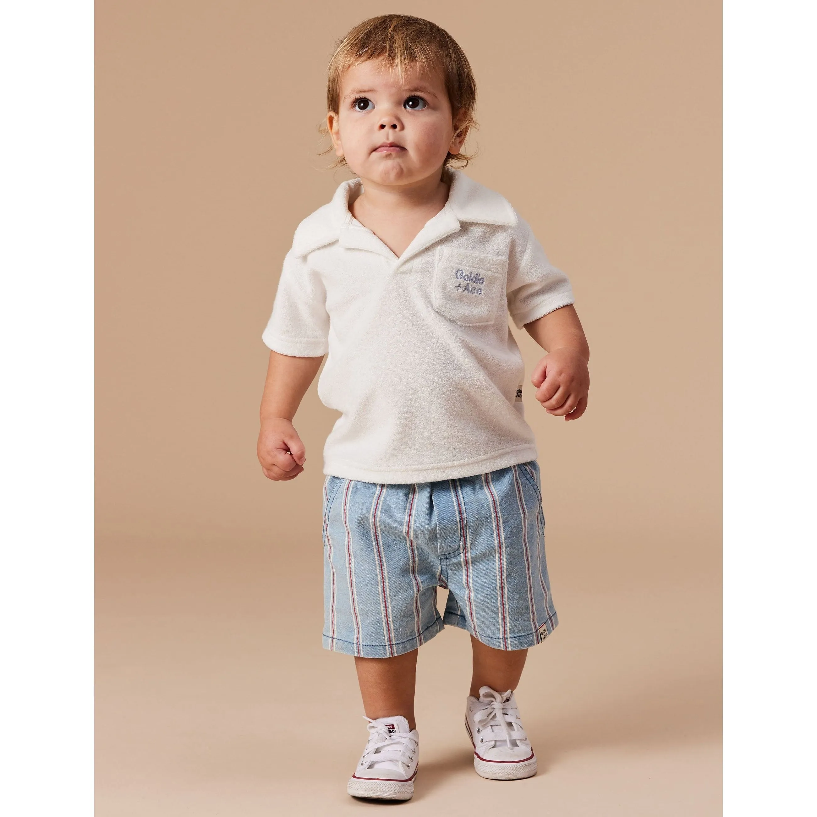 Noah Classic Stripe Denim Shorts