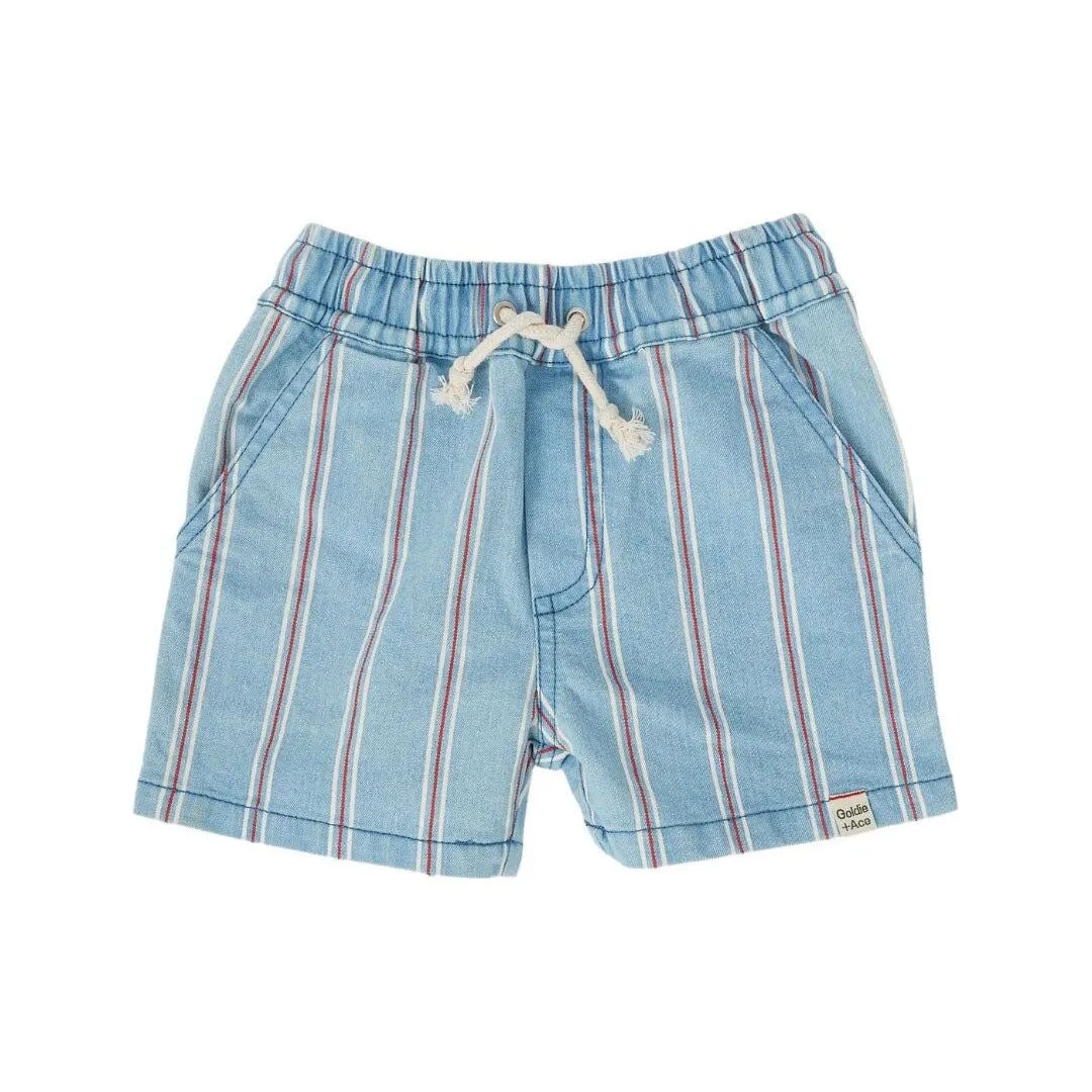 Noah Classic Stripe Denim Shorts