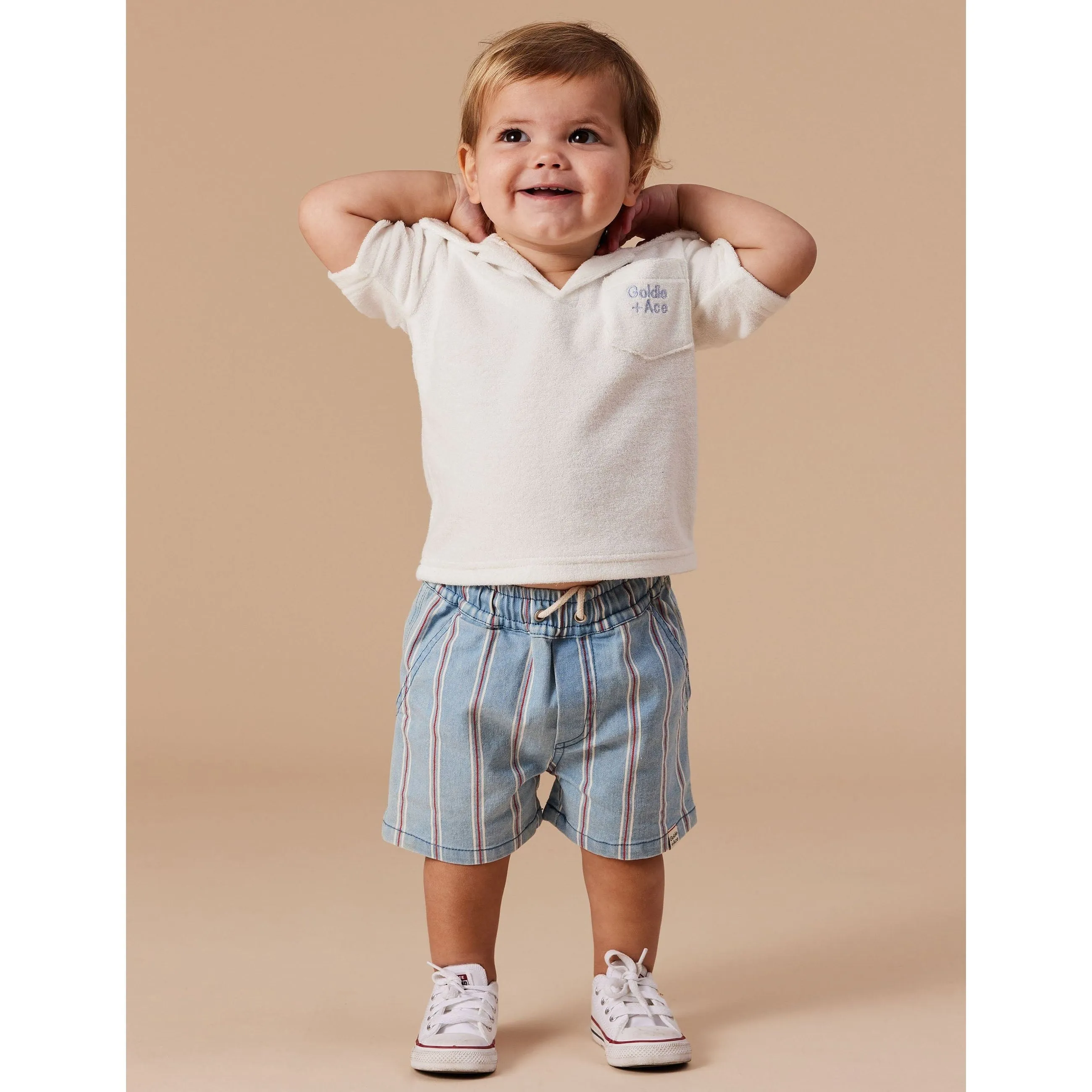 Noah Classic Stripe Denim Shorts
