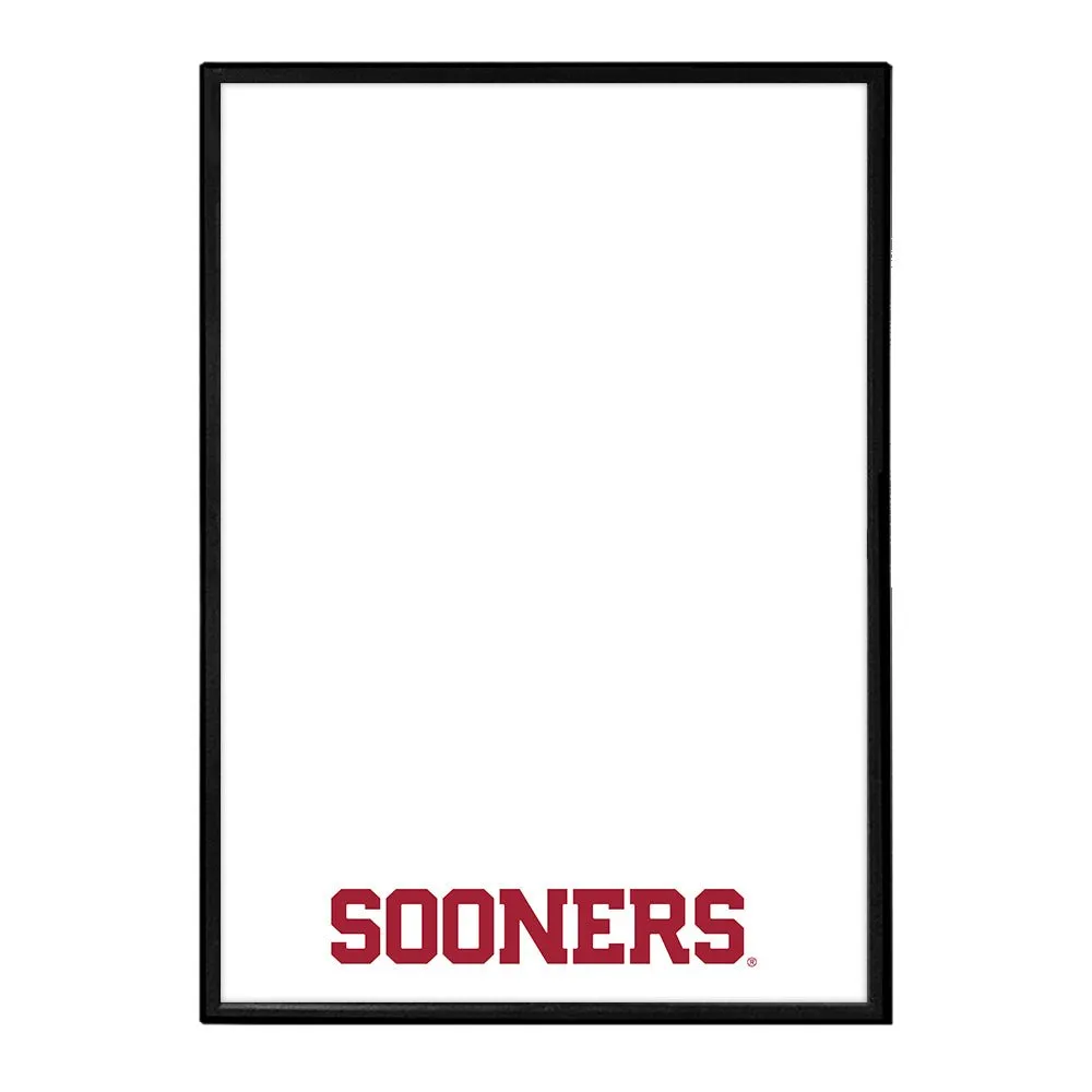 Oklahoma Sooners: Framed Dry Erase Board
