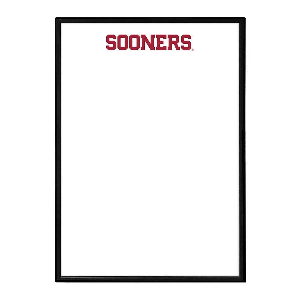 Oklahoma Sooners: Framed Dry Erase Board
