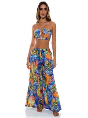 Open Sides Wide Leg Pant ::RET