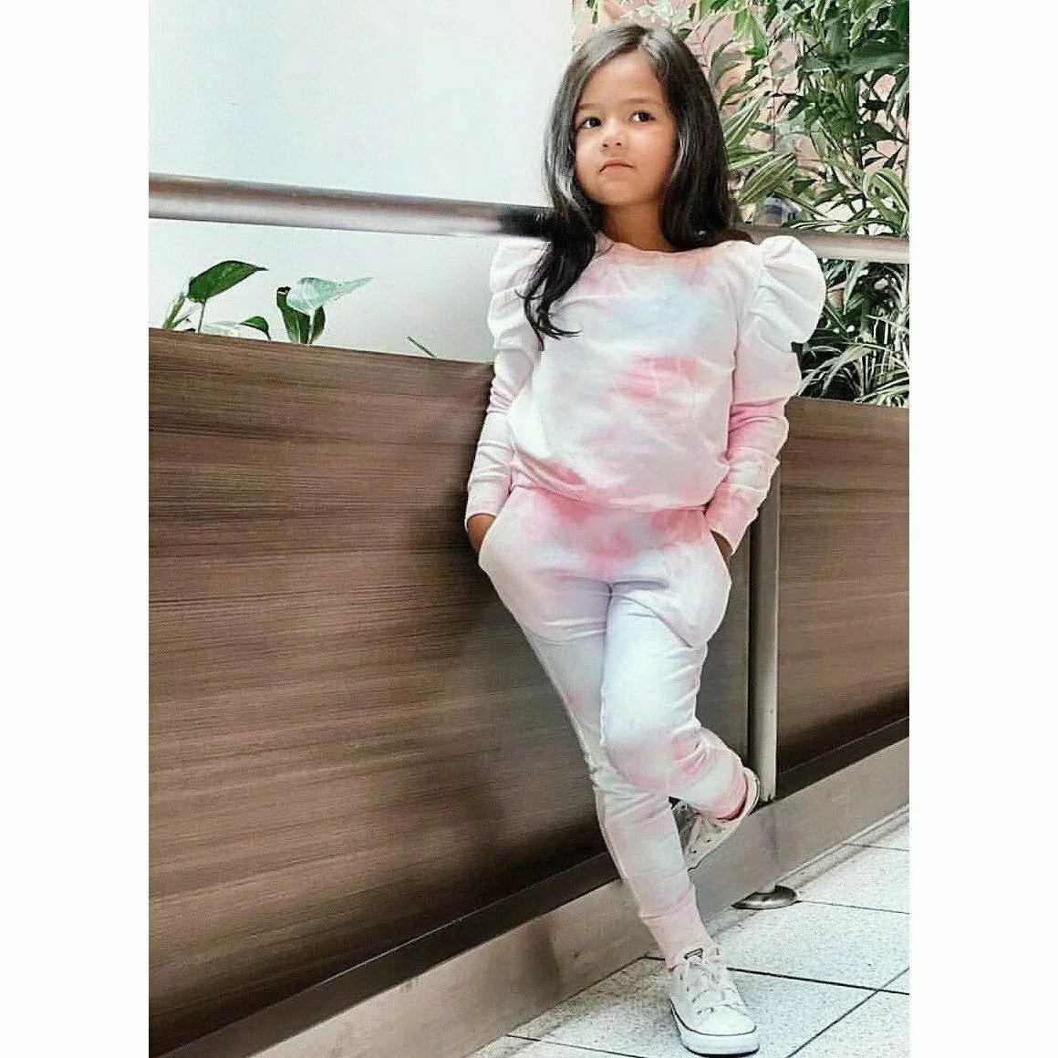 Organic Jolie Pants Marble Tie Dye