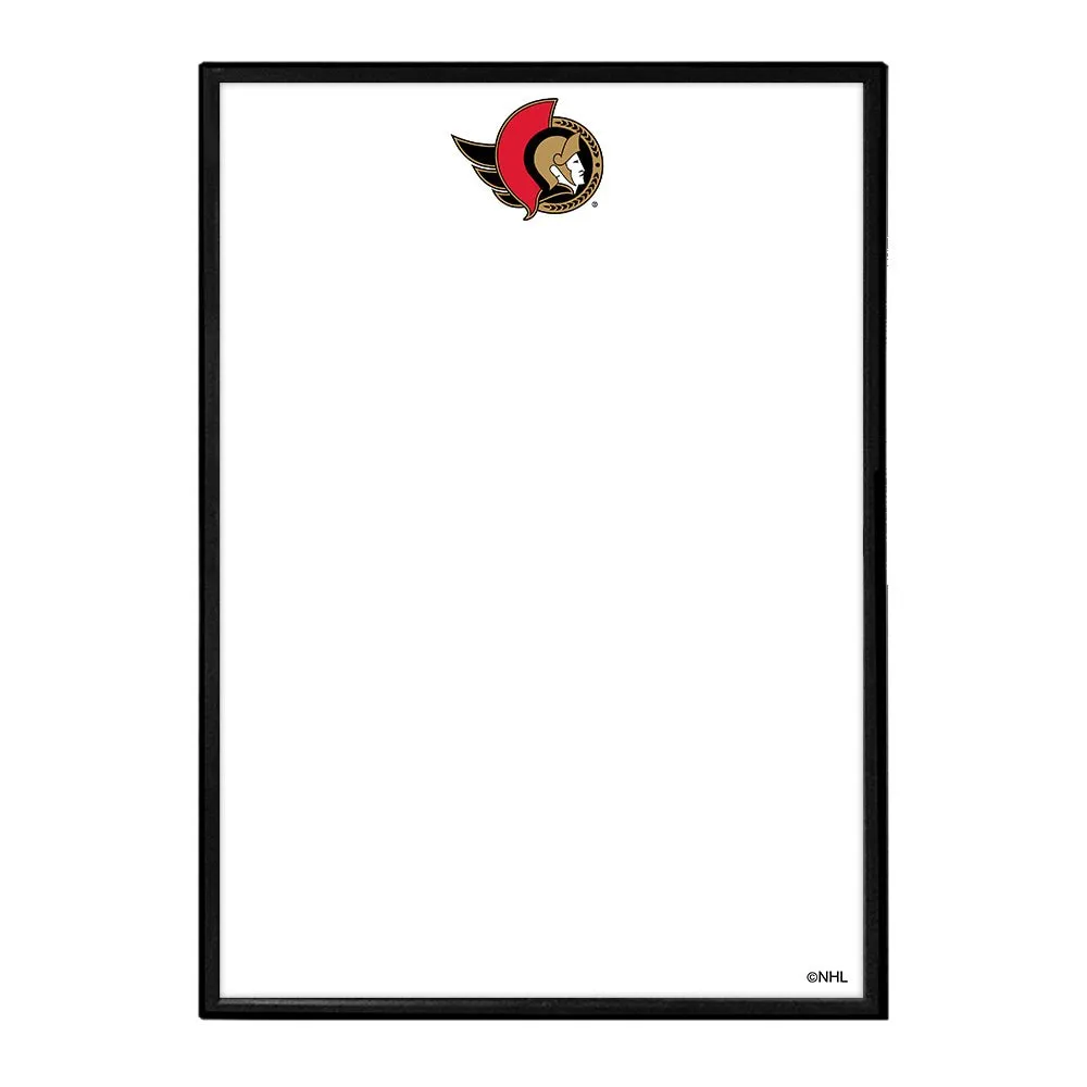 Ottawa Senators: Framed Dry Erase Board