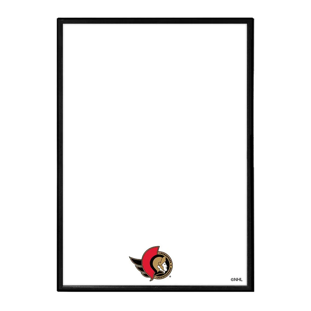 Ottawa Senators: Framed Dry Erase Board