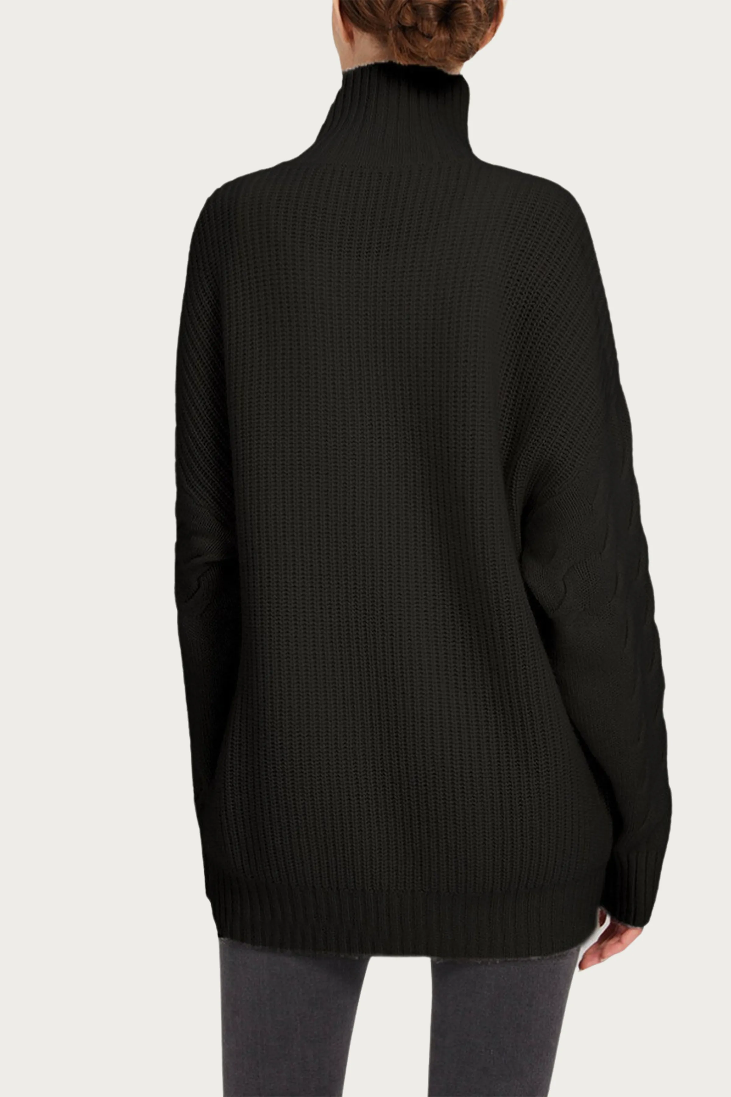 OVERSIZED CASHMERE TURTLENECK SWEATER