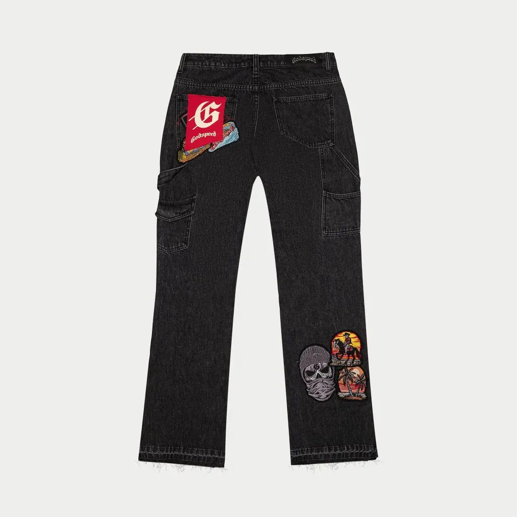 Patchwork Denim (Black)