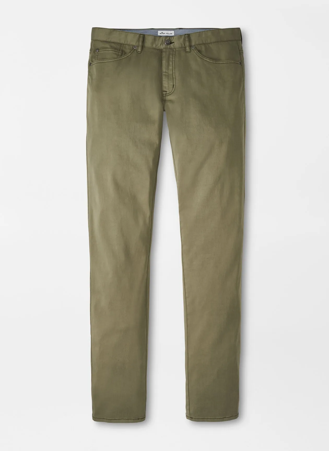 PETER MILLAR ULTIMATE SATEEN FIVE POCKET PANT - FATIGUE