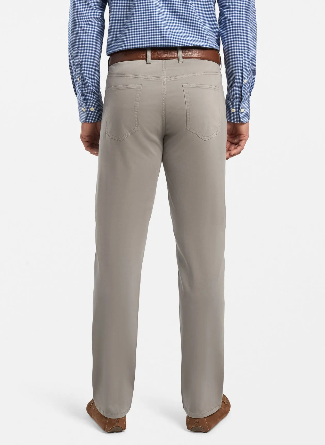 Peter Millar- Ultimate Sateen Five-Pocket Pant- Gale Grey