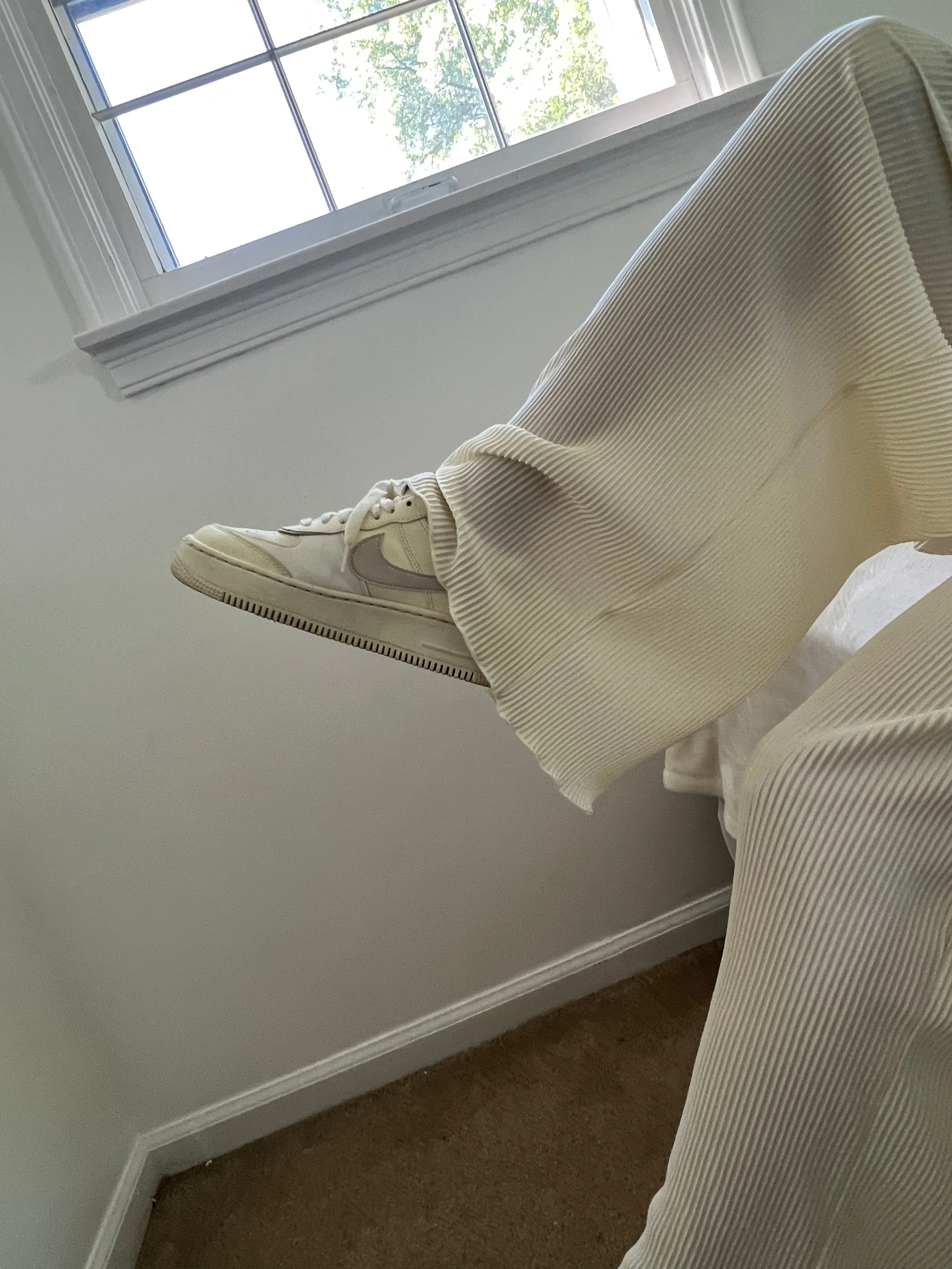 Pleated Shirt and Wide Leg Pants