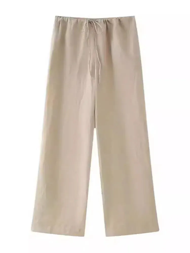 Pre Order: Long Sleeved Single Button Top   Straight Pants Set