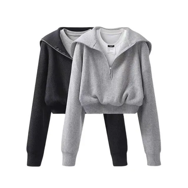 Pullover High Waist Pants Casual Set