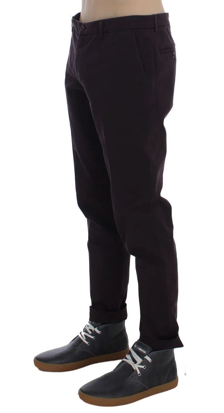 Purple Denim Casual Jeans