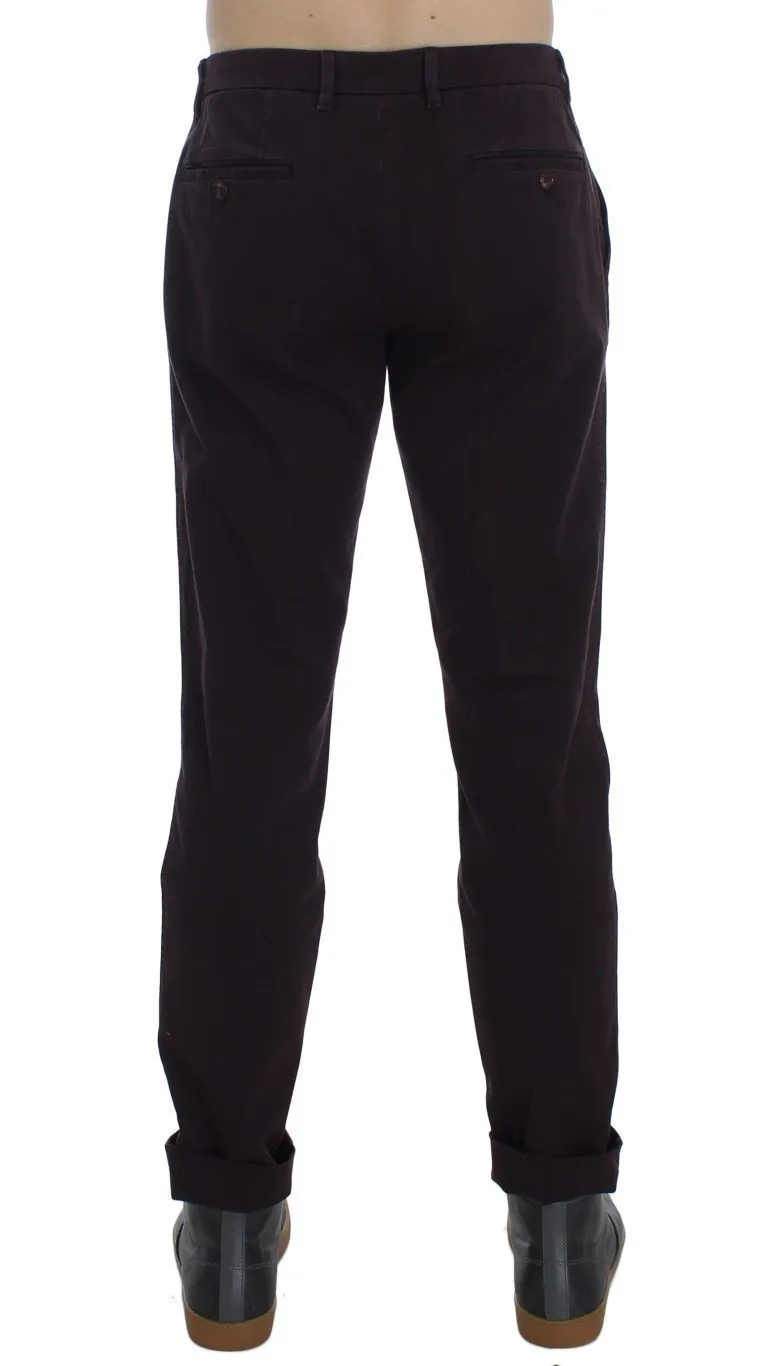 Purple Denim Casual Jeans