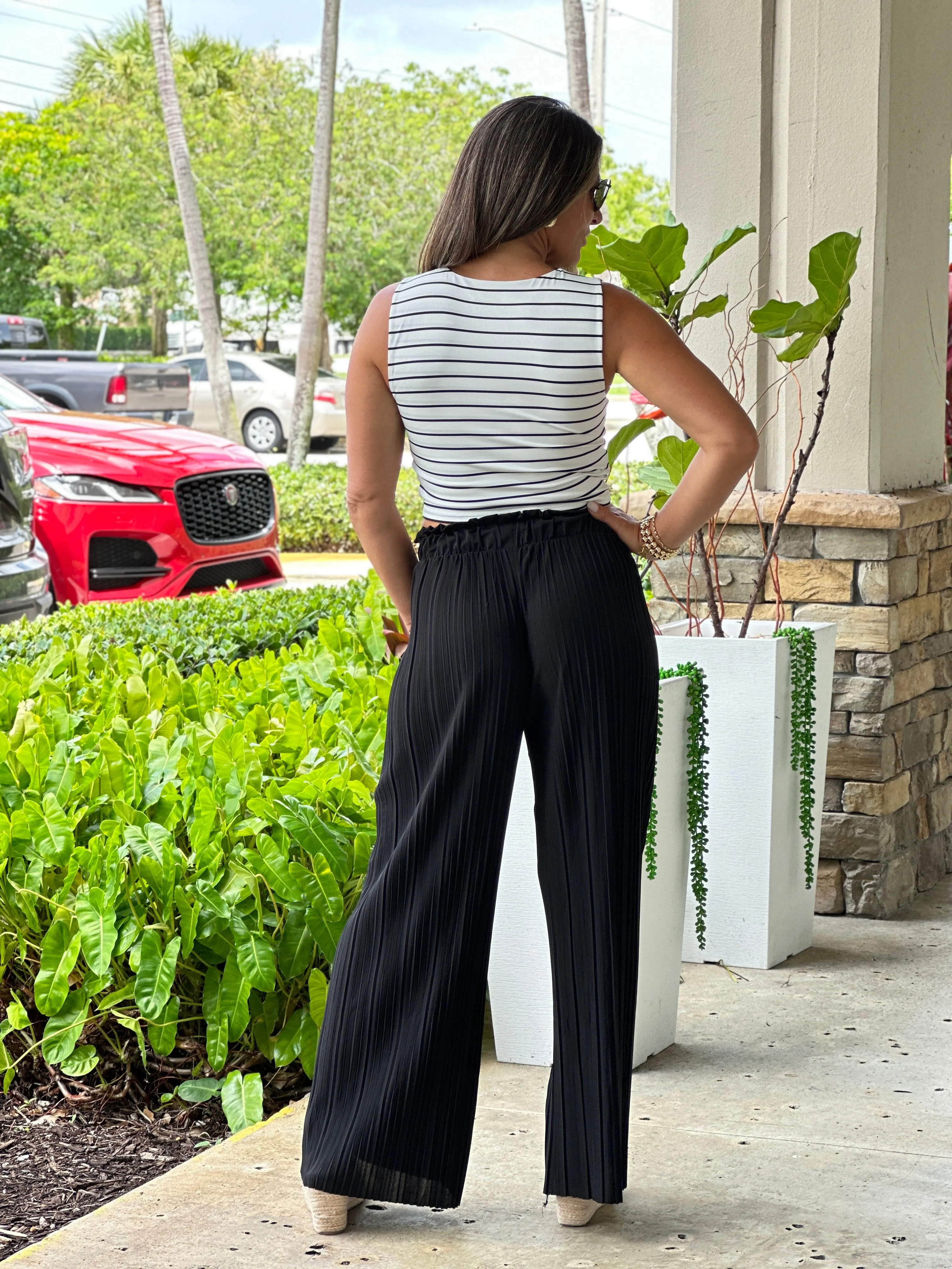 "Angie" Pleaded High Waisted Pants