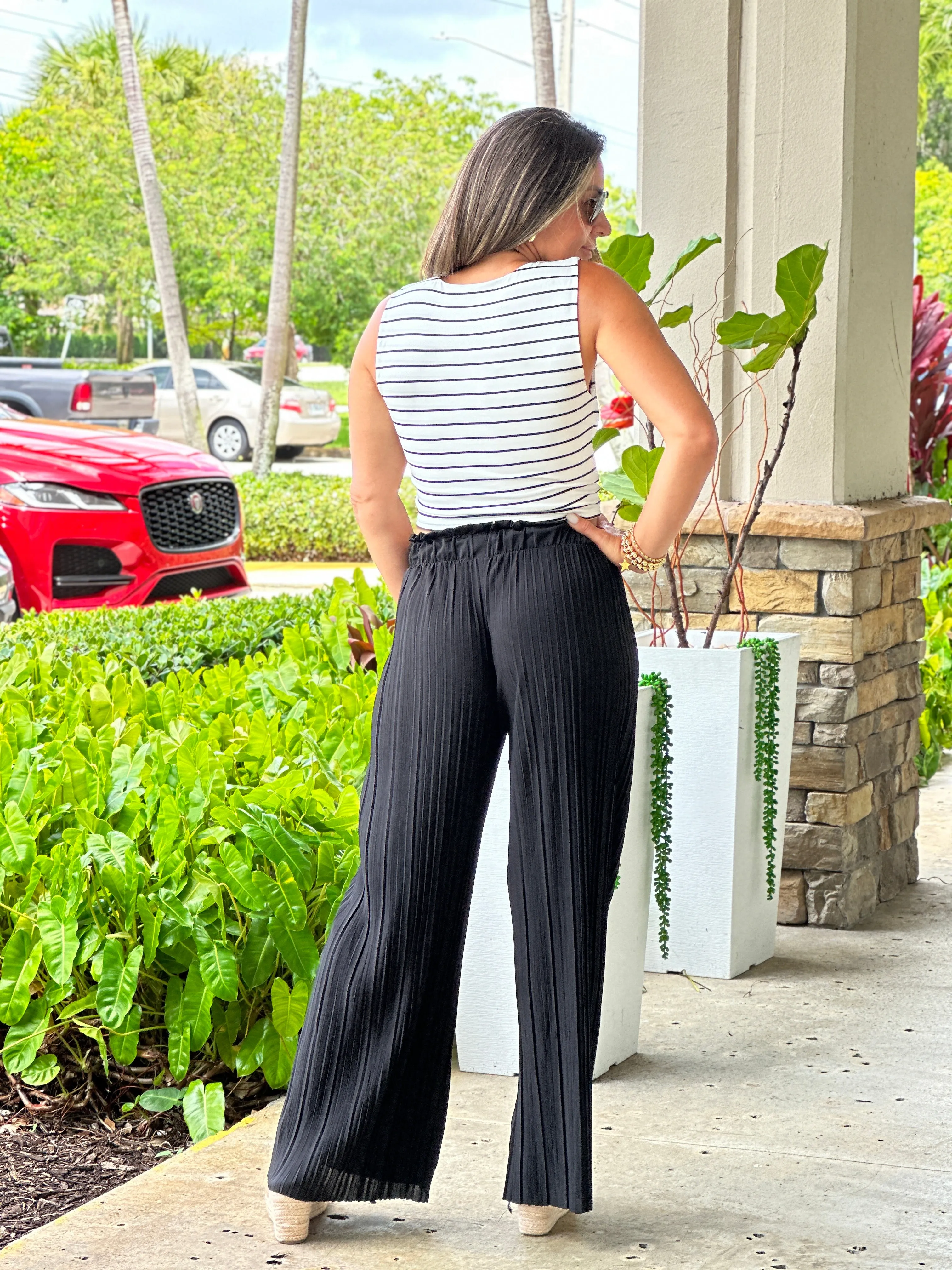 "Angie" Pleaded High Waisted Pants