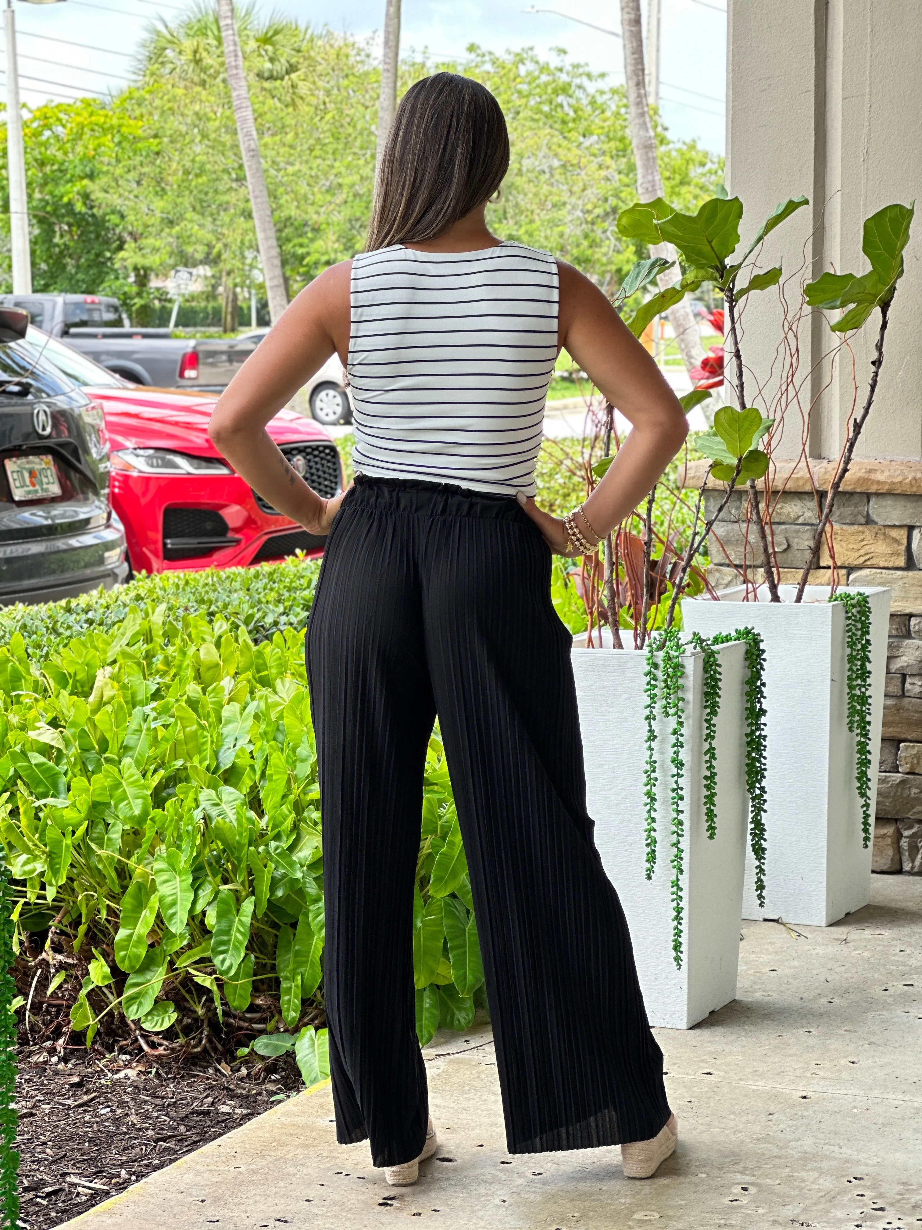 "Angie" Pleaded High Waisted Pants