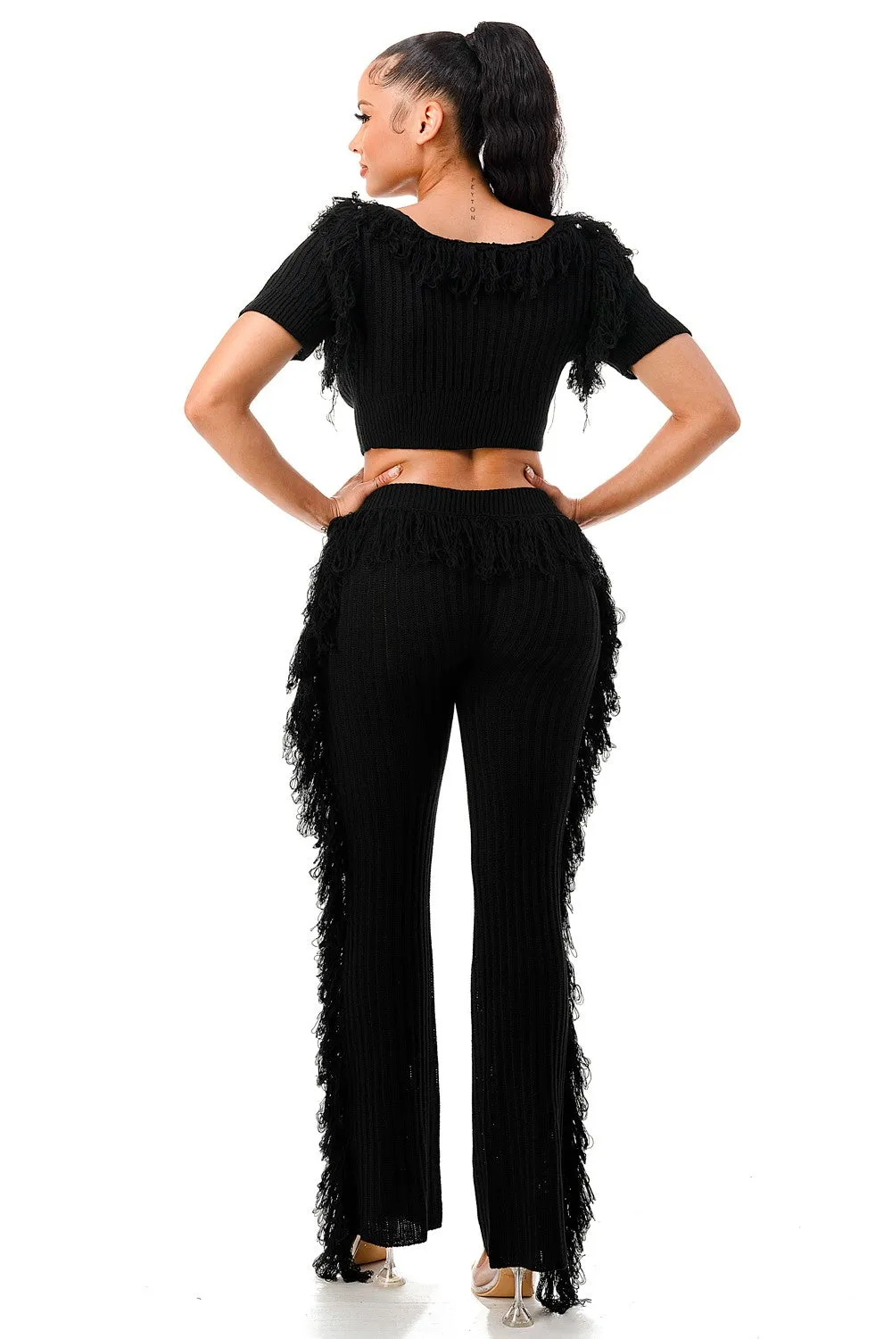 "So Sexy" Fringe Pants Set