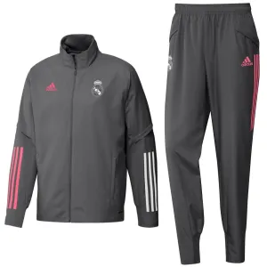 Real Madrid grey presentation soccer tracksuit 2020/21 - Adidas