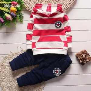 Red Stripped Tracksuit