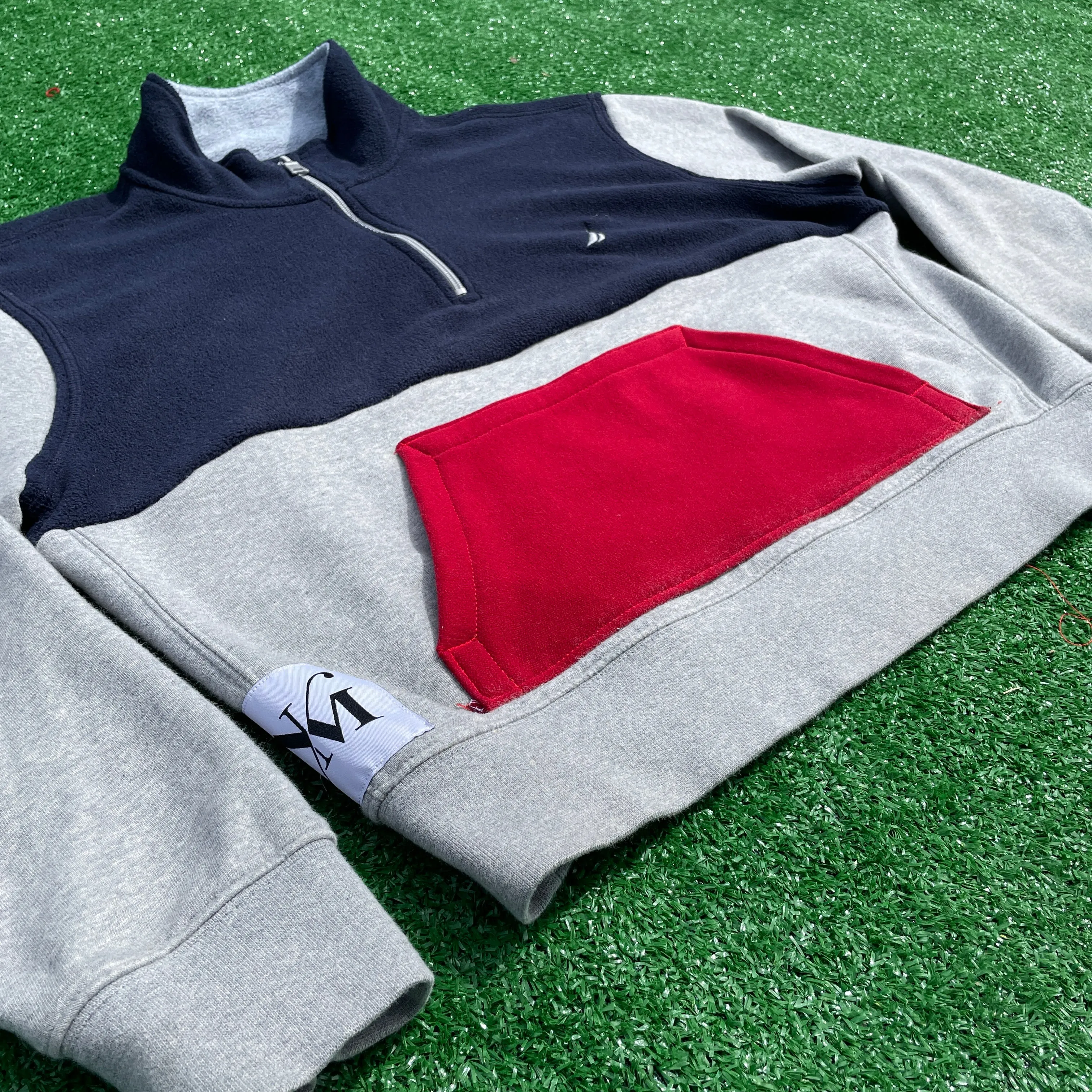 Retro Inspired Nautica Quarter-Zip Crop
