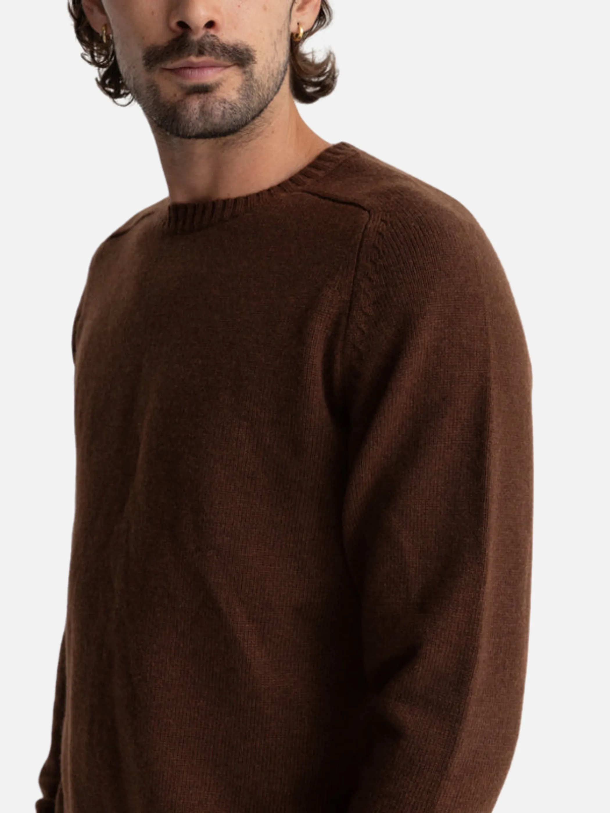 Rhythm Classic Crew Knit - Chocolate