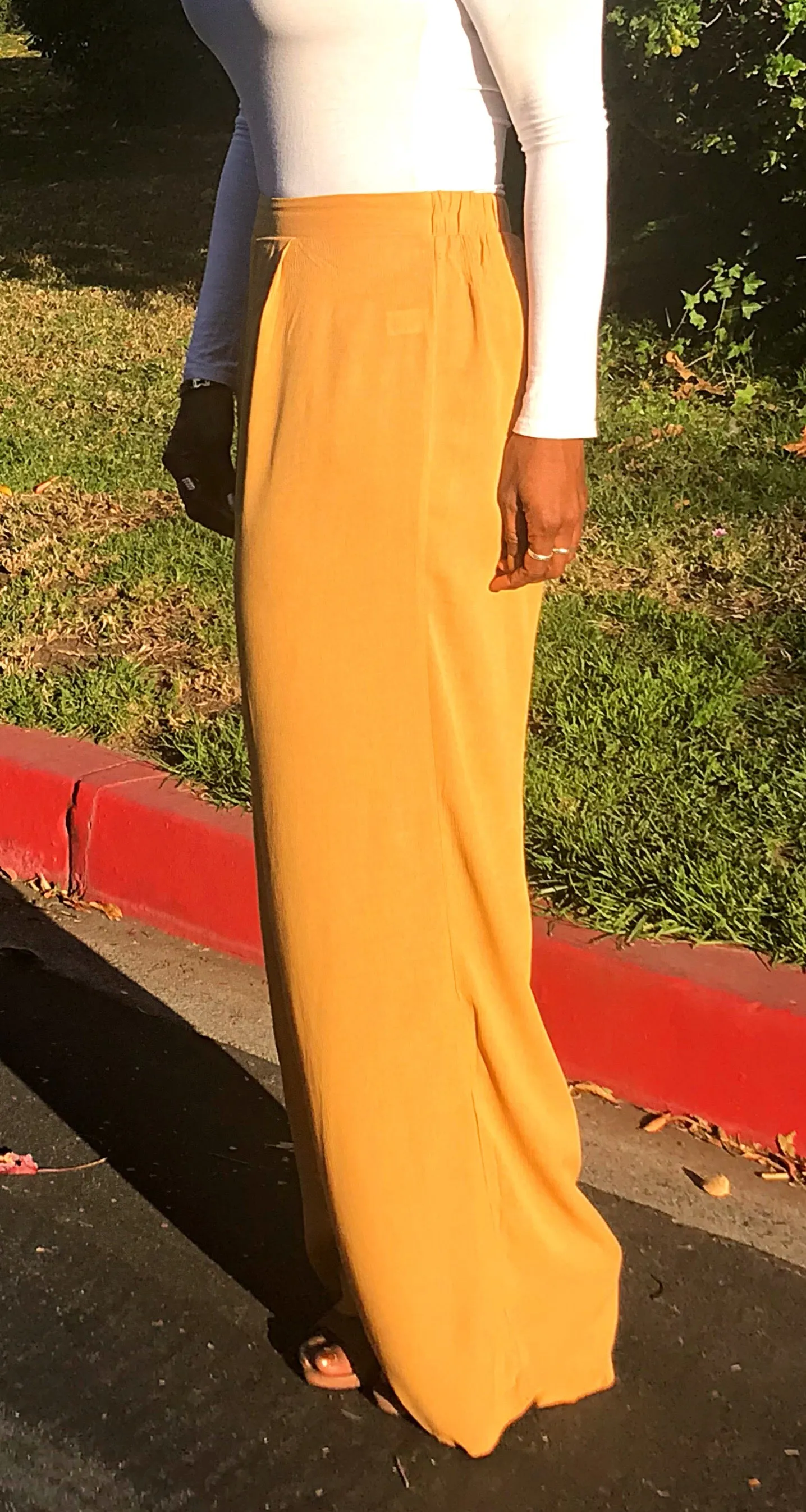 Roma Wide Leg Crepe Pants