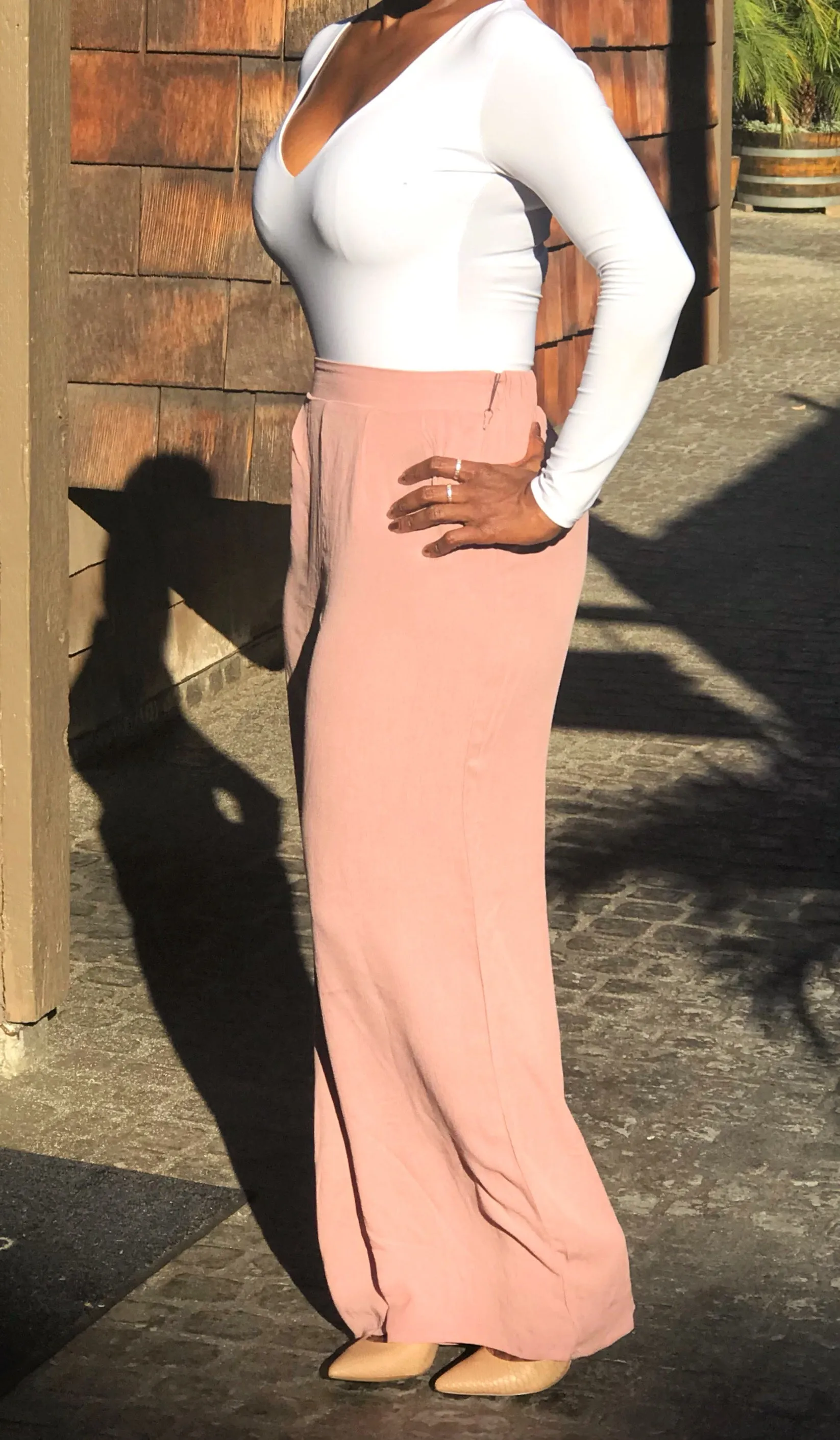 Roma Wide Leg Crepe Pants