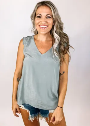 Sage Textured Top