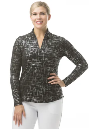 SanSoleil 900320 Solshine Foil Print Mock. Black w/ Silver Foil  | SPF 50