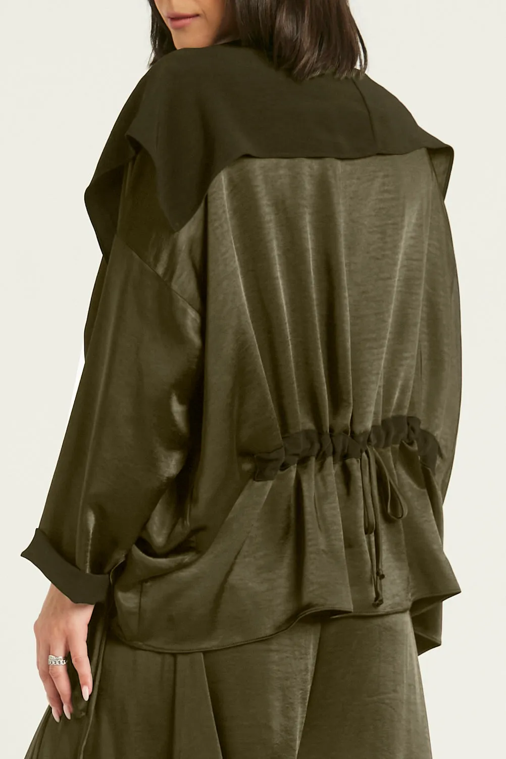 Sateen Drawstring Jacket