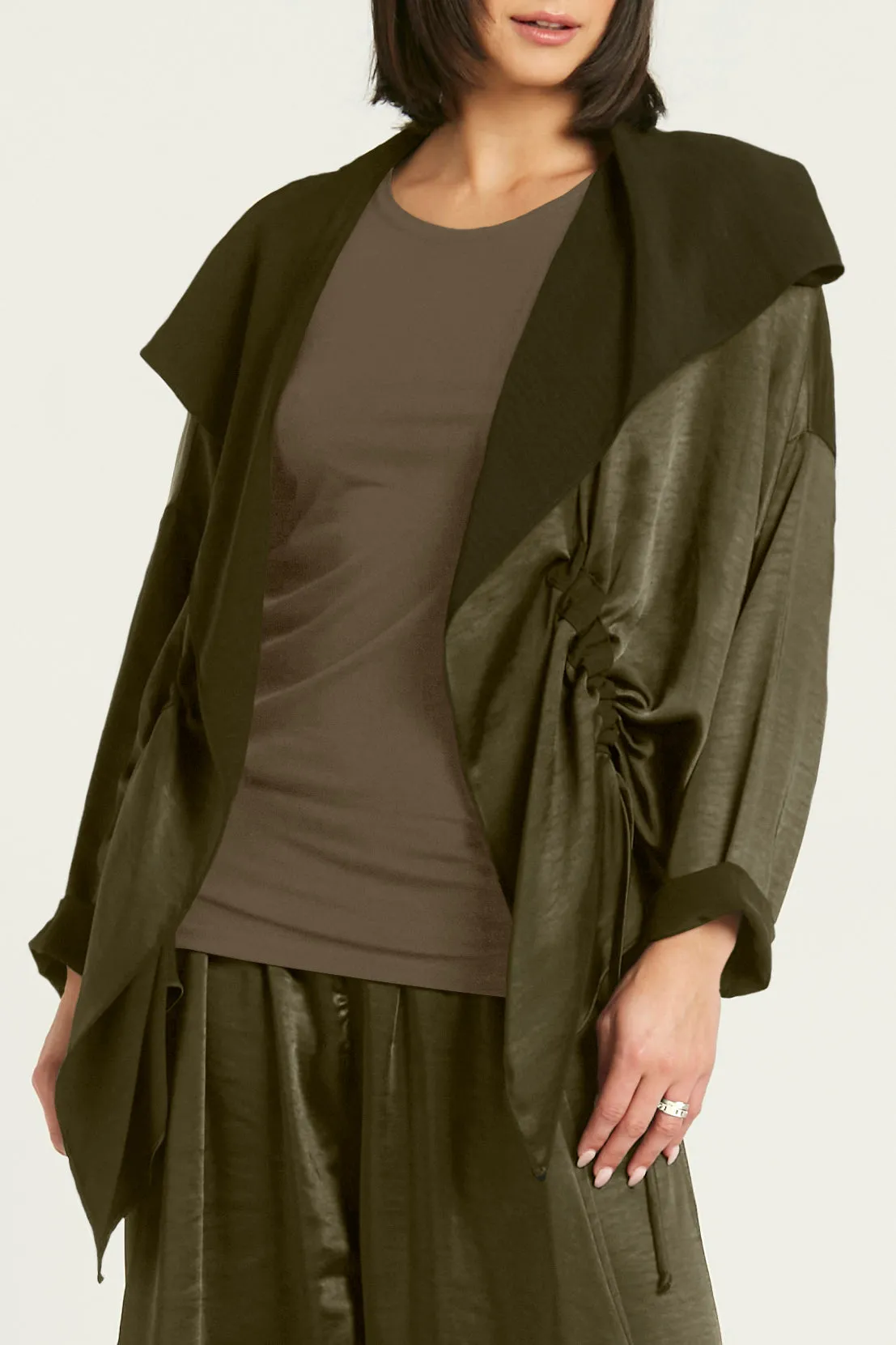 Sateen Drawstring Jacket