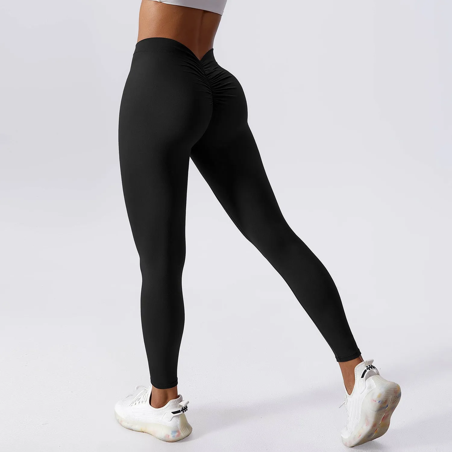 Slim Yoga Fitness Pants Breathable Quick-drying Leggings Peach Hip Lifting Trousers For Women