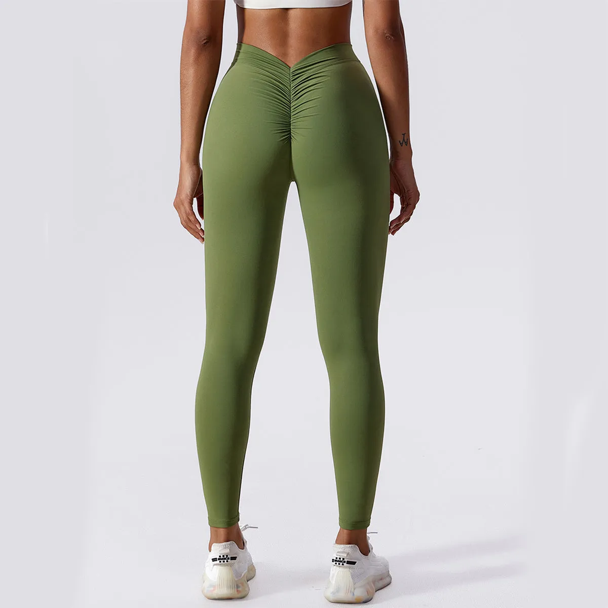 Slim Yoga Fitness Pants Breathable Quick-drying Leggings Peach Hip Lifting Trousers For Women