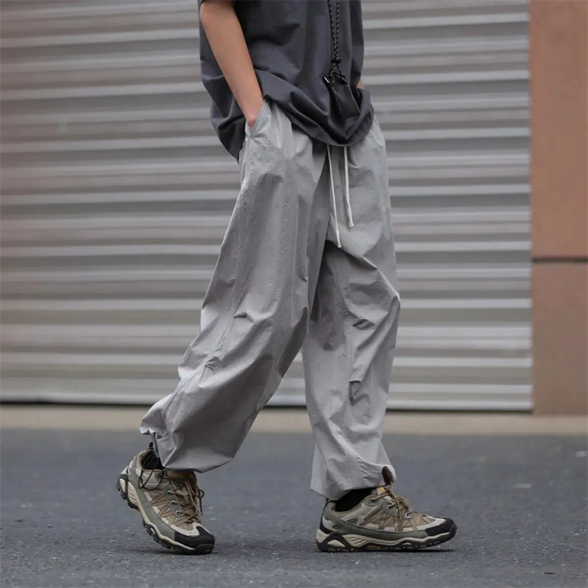 Smooth Ice Silk Casual Pants