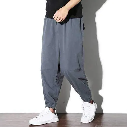 Solid Color Loose Wide Leg Pants