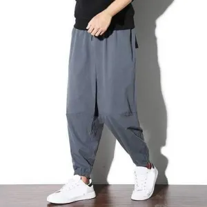 Solid Color Loose Wide Leg Pants