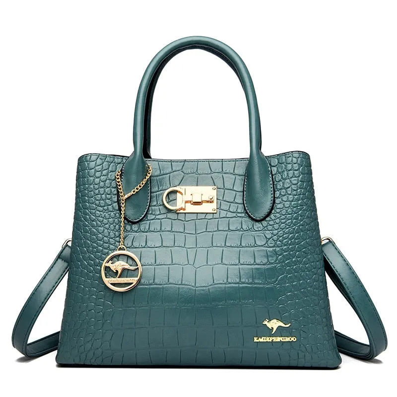 Solid Color Stone Women Handbag Crossbody