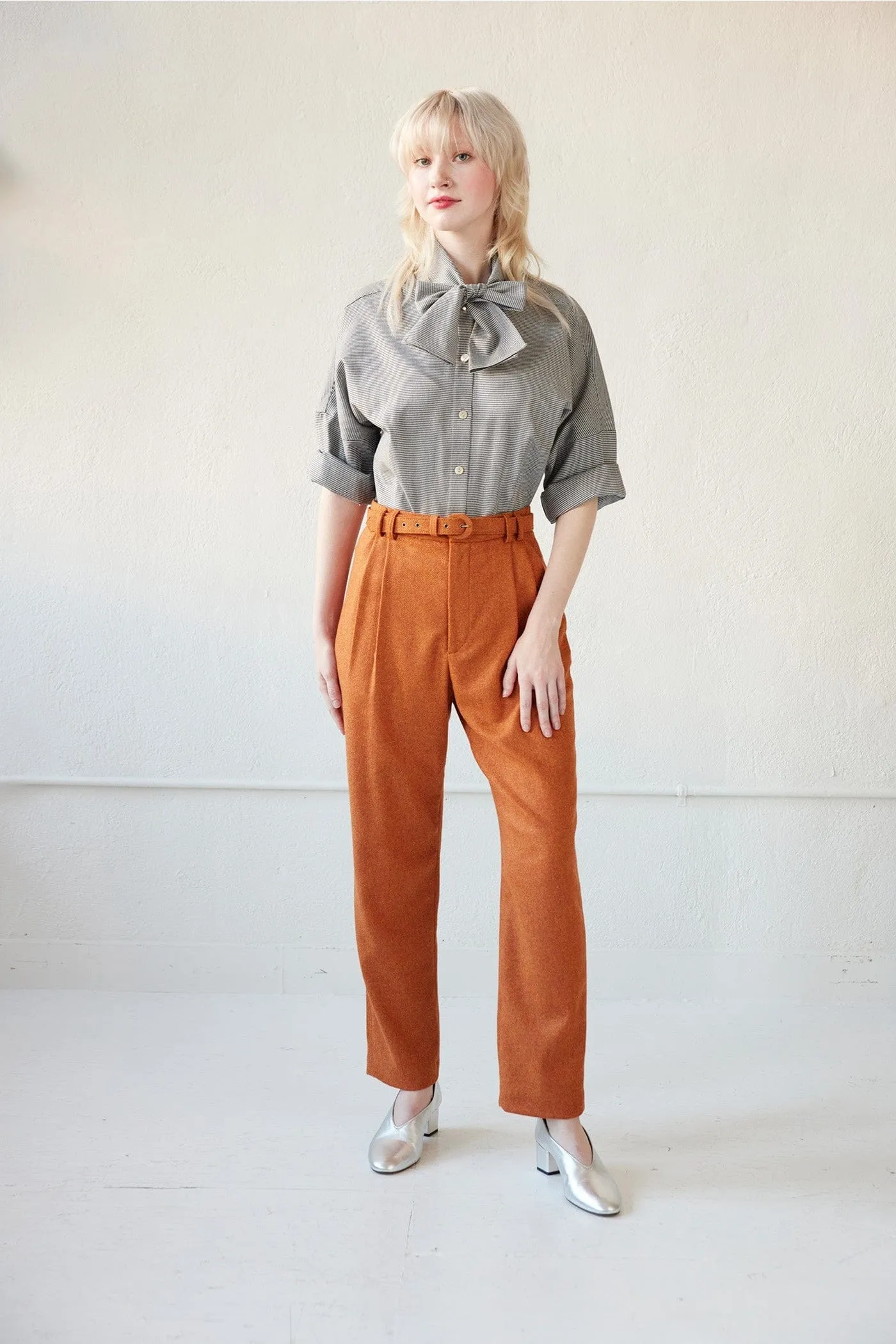 Sophia Pant in Speckled Wool