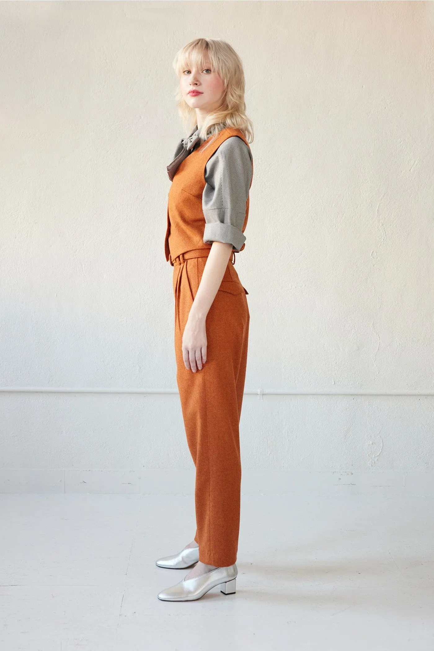 Sophia Pant in Speckled Wool