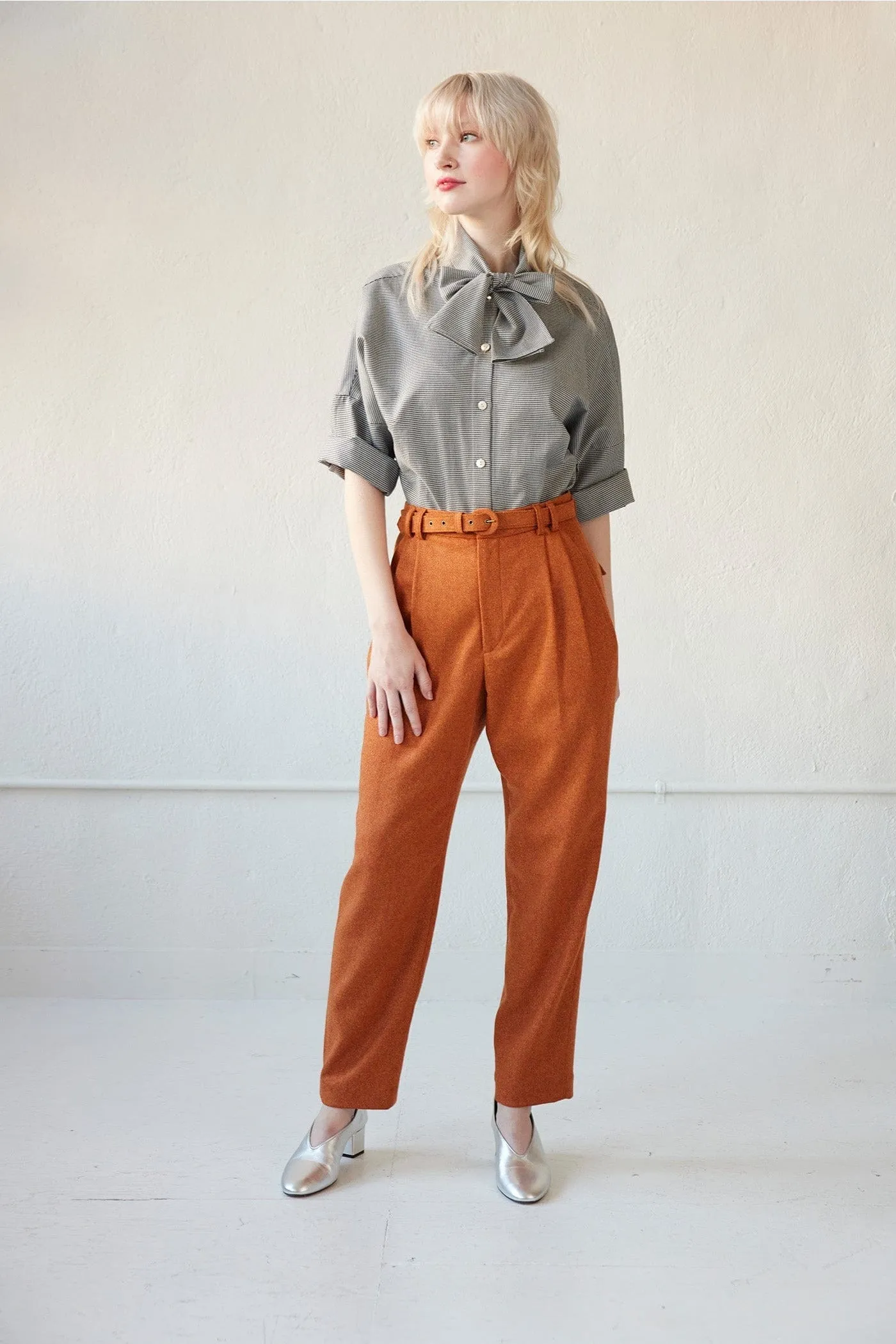 Sophia Pant in Speckled Wool