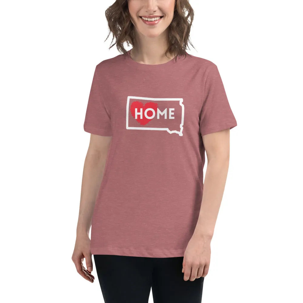SOUTH DAKOTA IS HOME Women's Relaxed T-Shirt