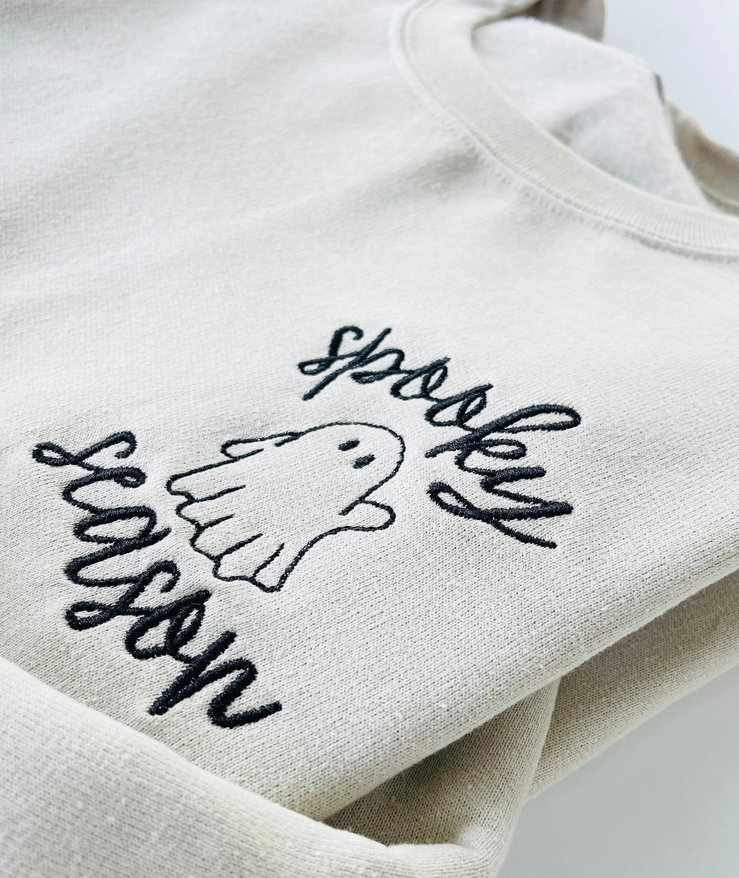 Spooky Season Halloween Embroidered Crewneck