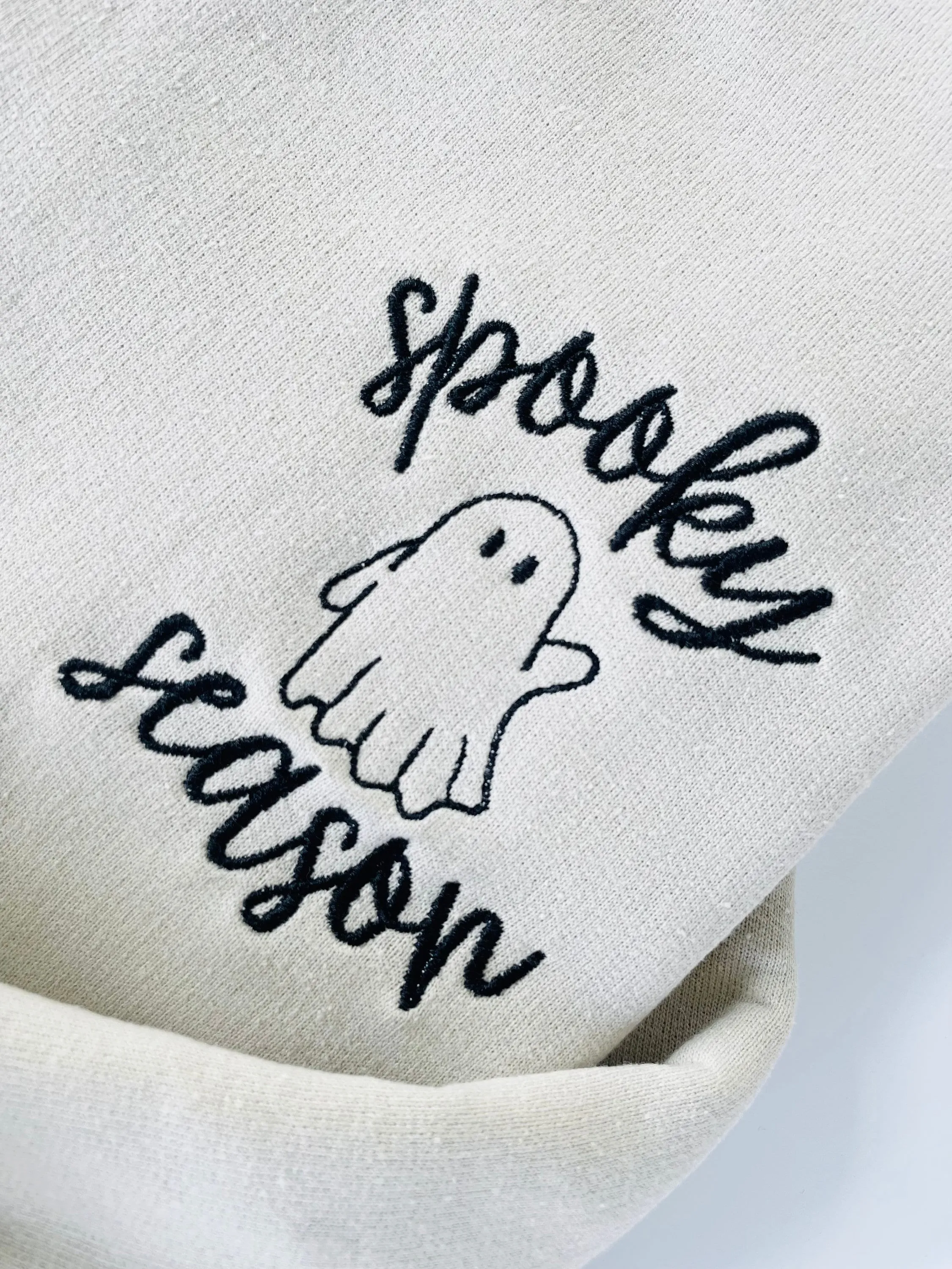Spooky Season Halloween Embroidered Crewneck