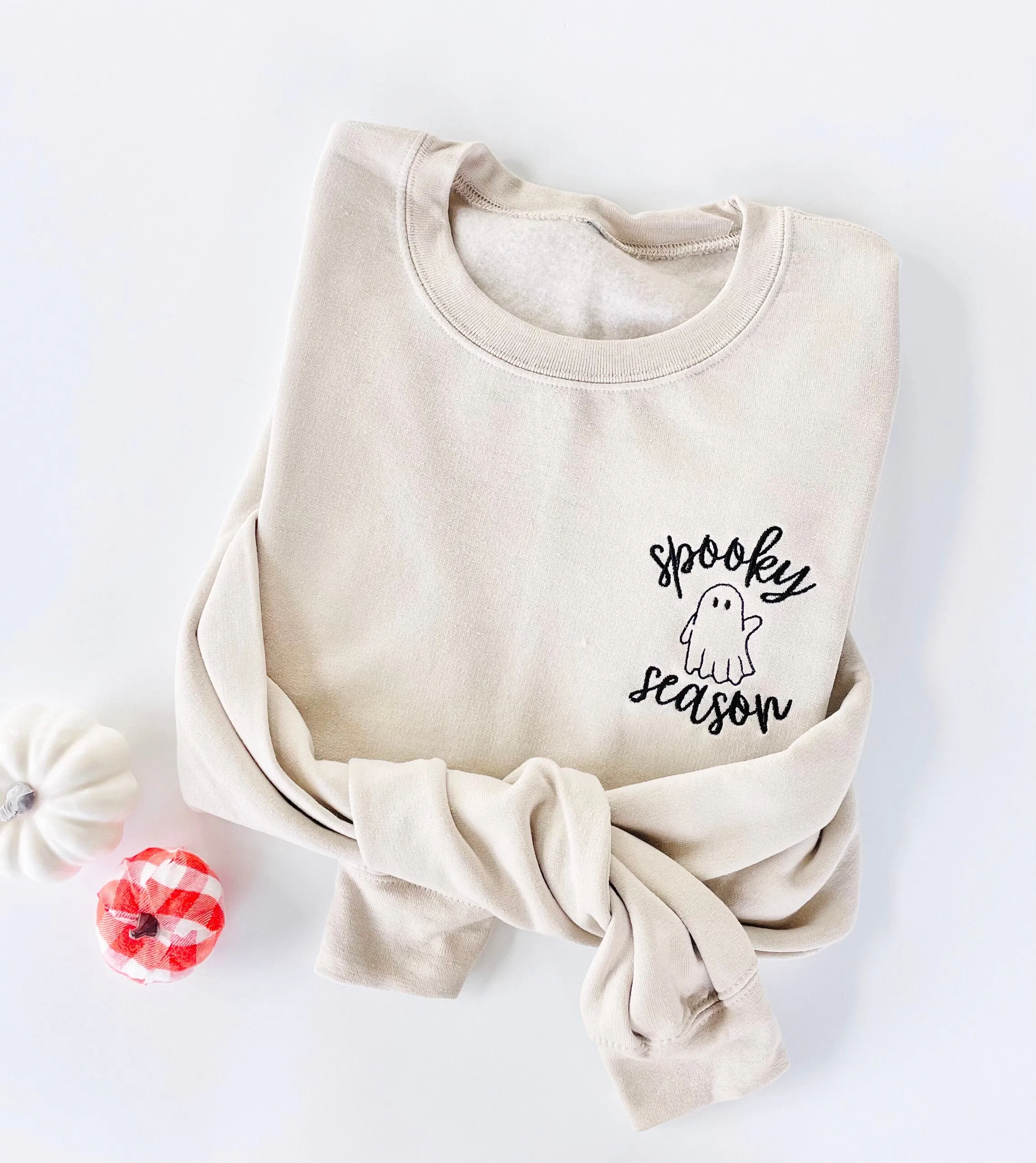 Spooky Season Halloween Embroidered Crewneck