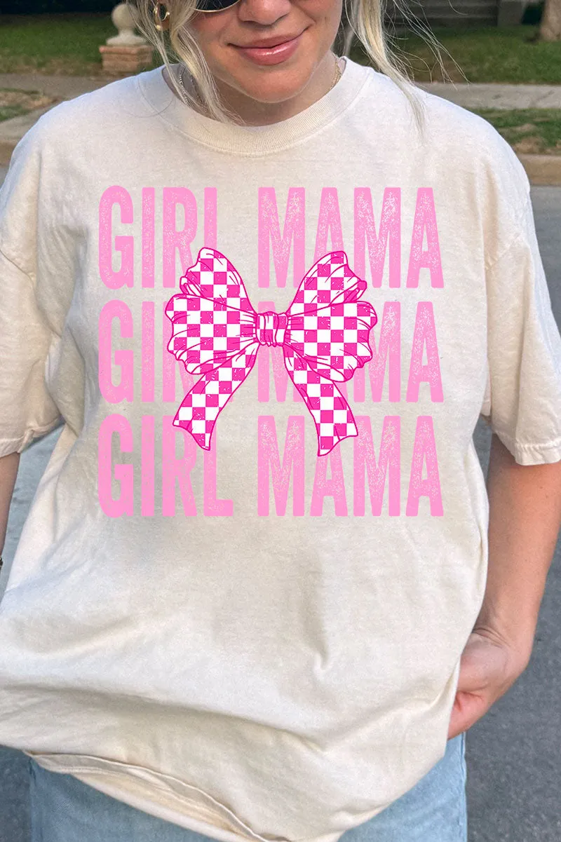 Stacked Coquette Girl Mama Comfort Colors Adult Ring-Spun Cotton Tee